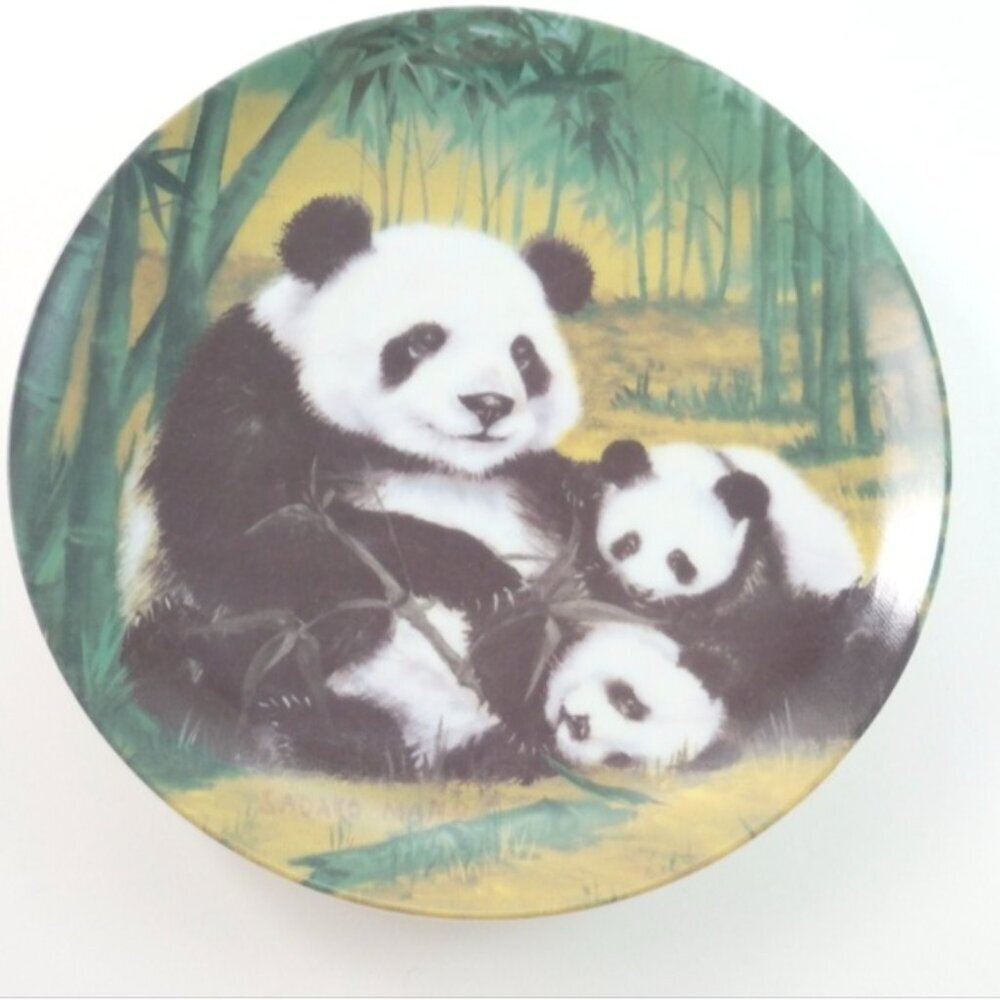 Panda Art HACKETT AMERICAN COLLECTOR PLATE ASIAN PANDAS SADAKO MANO